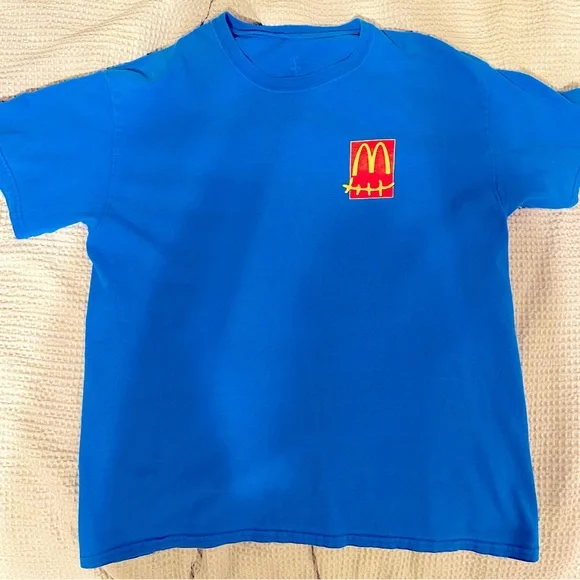 Travis Scott X McDonald’s Blue Tee